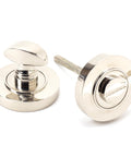 From The Anvil's Polished Nickel Round Thumbturn Set