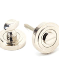 From The Anvil's Polished Nickel Round Thumbturn Set