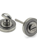 From The Anvil's Pewter Patina Round Thumbturn Set