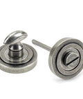 From The Anvil's Pewter Patina Round Thumbturn Set
