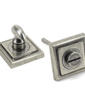 From The Anvil's Pewter Patina Round Thumbturn Set