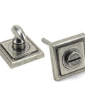 From The Anvil's Pewter Patina Round Thumbturn Set