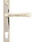 From The Anvil's Polished Nickel Hammered Newbury Slimline Espag. Lock Set