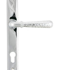 From The Anvil's Polished Chrome Hammered Newbury Slimline Espag. Lock Set