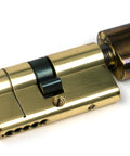 From The Anvil's Aged Brass 5 Pin Euro Cylinder/Thumbturn