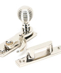 From The Anvil's Polished Nickel Beehive Sash Hook Fastener