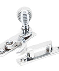 From The Anvil's Polished Chrome Beehive Sash Hook Fastener