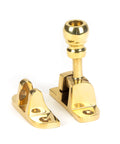 From The Anvil's Polished Brass Mushroom Brighton Fastener