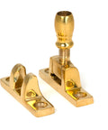From The Anvil's Polished Brass Mushroom Brighton Fastener