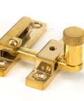 From The Anvil's Polished Brass Brompton Quadrant Fastener - Narrow