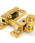 From The Anvil's Polished Brass Prestbury Quadrant Fastener - Narrow
