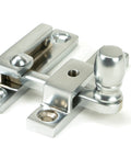 From The Anvil's Satin Chrome Mushroom Quadrant Fastener - Narrow