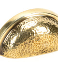 From The Anvil's Aged Brass Hammered Regency Concealed Drawer Pull