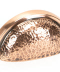 From The Anvil's Polished Bronze Hammered Regency Concealed Drawer Pull