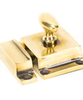 From The Anvil's Aged Brass Cabinet Latch
