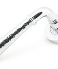From The Anvil's Polished Chrome Hammered Newbury Lever on Rose Set (Sprung)