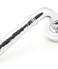 From The Anvil's Polished Chrome Hammered Newbury Lever on Rose Set (Sprung)