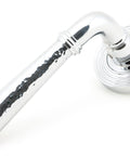 From The Anvil's Polished Chrome Hammered Newbury Lever on Rose Set (Sprung)