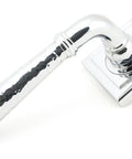 From The Anvil's Polished Chrome Hammered Newbury Lever on Rose Set (Sprung)