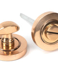 From The Anvil's Polished Bronze Round Thumbturn Set