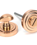 From The Anvil's Polished Bronze Round Thumbturn Set
