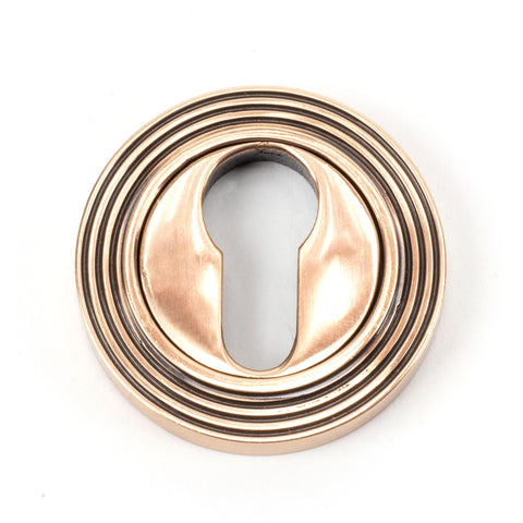 From The Anvil's Polished Bronze Round Euro Escutcheon