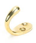 From The Anvil's Polished Brass Celtic Single Robe Hook