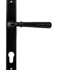 From The Anvil's Black Hammered Newbury Slimline Espag. Lock Set