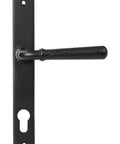 From The Anvil's Matt Black Hammered Newbury Slimline Espag. Lock Set