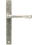 From The Anvil's Satin Marine SS (316) Newbury Slimline Lever Espag. Latch Set
