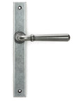 From The Anvil's Pewter Patina Newbury Slimline Lever Espag. Latch Set