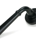 From The Anvil's Matt Black Newbury Lever on Rose Set (Sprung)