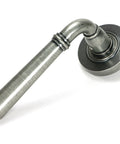 From The Anvil's Pewter Patina Newbury Lever on Rose Set (Sprung)