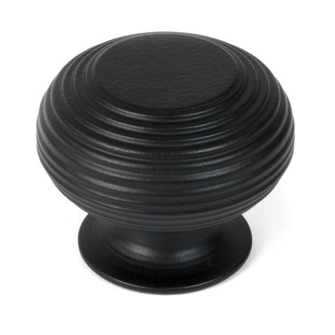 From The Anvil's Matt Black Beehive Cabinet Knob