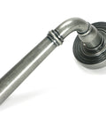 From The Anvil's Pewter Patina Newbury Lever on Rose Set (Sprung)