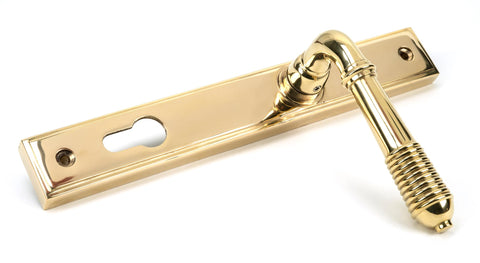 Reeded Slimline Lever Espag. Lock Set