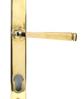 From The Anvil's Polished Brass Avon Slimline Lever Espag. Lock Set