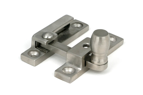 From The Anvil's Satin Marine SS (316) Mushroom Quadrant Fastener - Narrow