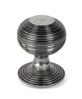 From The Anvil's Pewter Patina Beehive Centre Door Knob