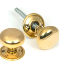 From The Anvil's Aged Brass Mushroom Mortice/Rim Knob Set