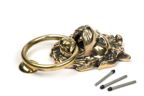 Lions Head Door Knocker