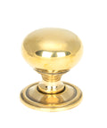 From The Anvil's Aged Brass Mushroom Cabinet Knob