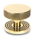 From The Anvil's Aged Brass Brompton Centre Door Knob