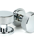 From The Anvil's Polished Chrome Brompton Mortice/Rim Knob Set