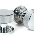 From The Anvil's Polished Chrome Brompton Mortice/Rim Knob Set