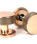 From The Anvil's Polished Bronze Brompton Mortice/Rim Knob Set