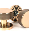 From The Anvil's Polished Bronze Brompton Mortice/Rim Knob Set