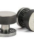 From The Anvil's Pewter Patina Brompton Mortice/Rim Knob Set