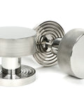 From The Anvil's Polished Marine SS (316) Brompton Mortice/Rim Knob Set