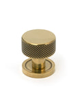 From The Anvil's Aged Brass 25mm Brompton Cabinet Knob